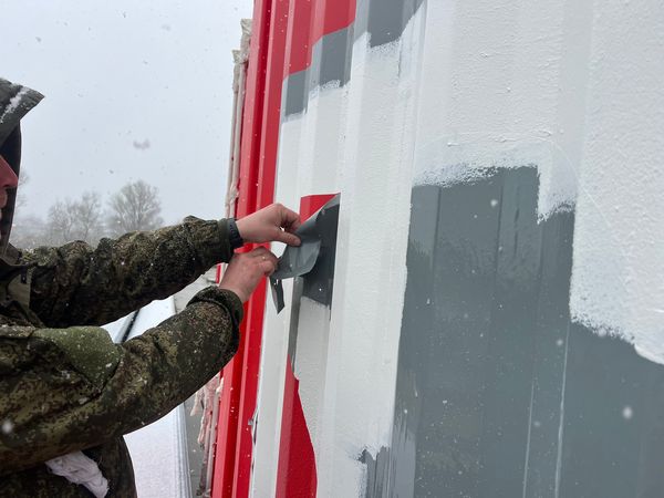 Покраска контейнеров
