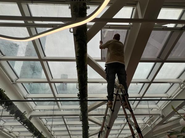 Тонировка фасадного остекления в «Москва-Сити»