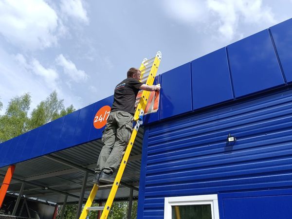 Оклейка автомоек виниловой пленкой под ключ